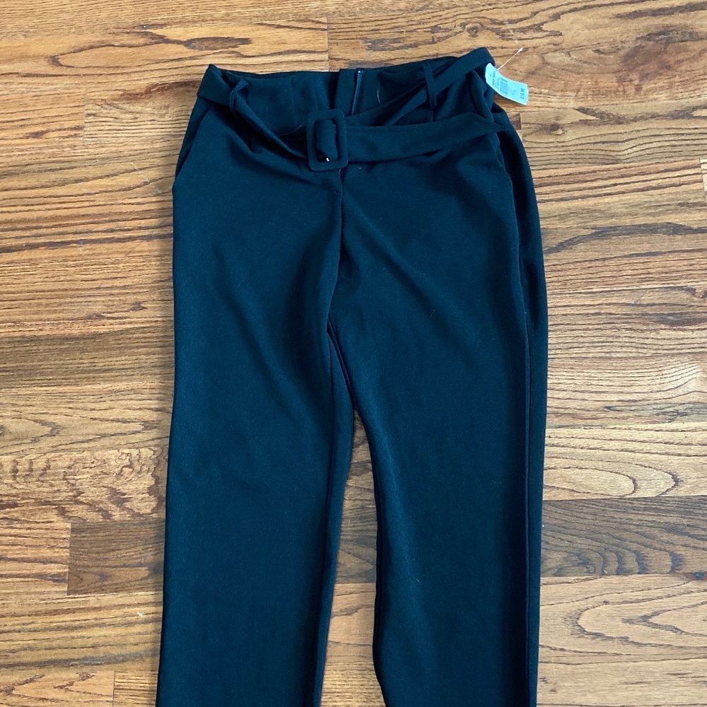 Michel Choe Design- Black Straight Formal Pants